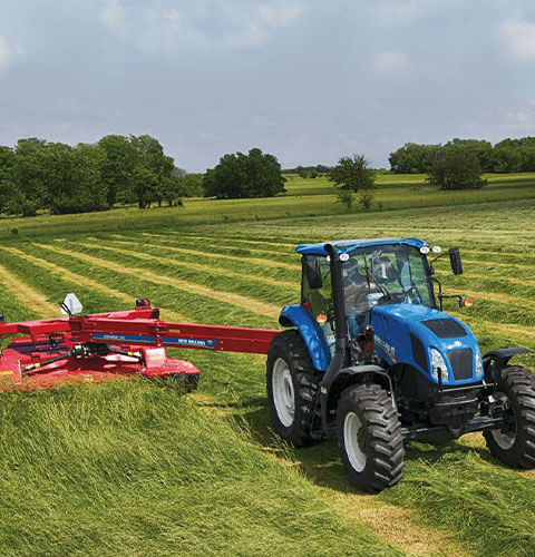 Tractor with Discbine